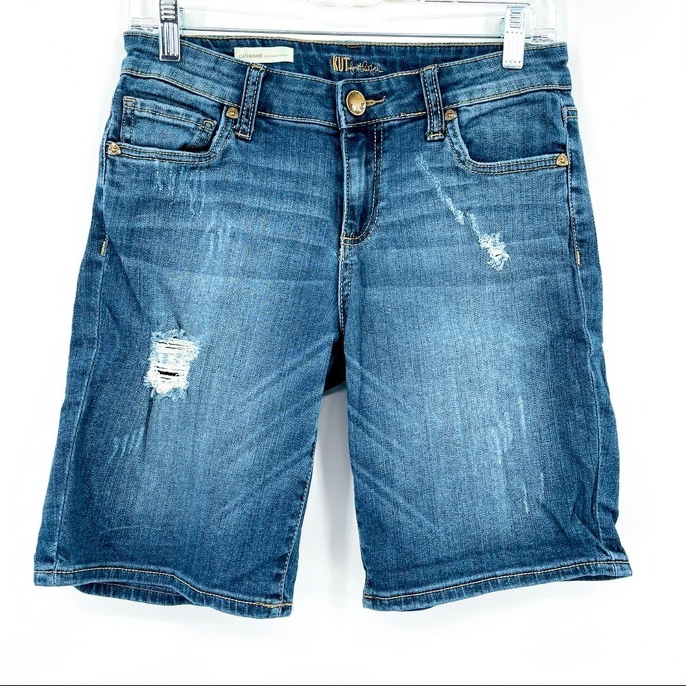 KFTK Kut from the Kloth Catherine boyfriend shorts